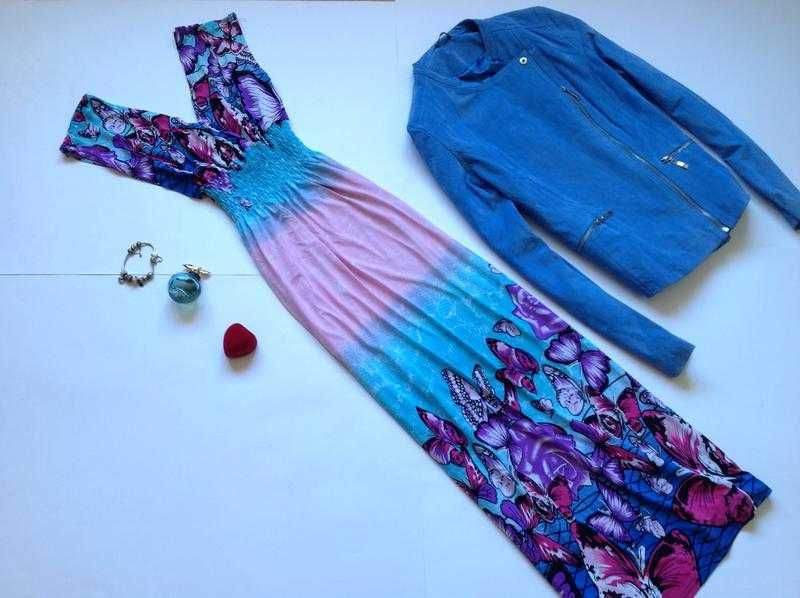 Летнее,легкое длинное платье р.48-50