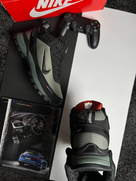 Чоловічі кросівки найк на хутрі Nike Rivah Fur Khaki Black [41-46]