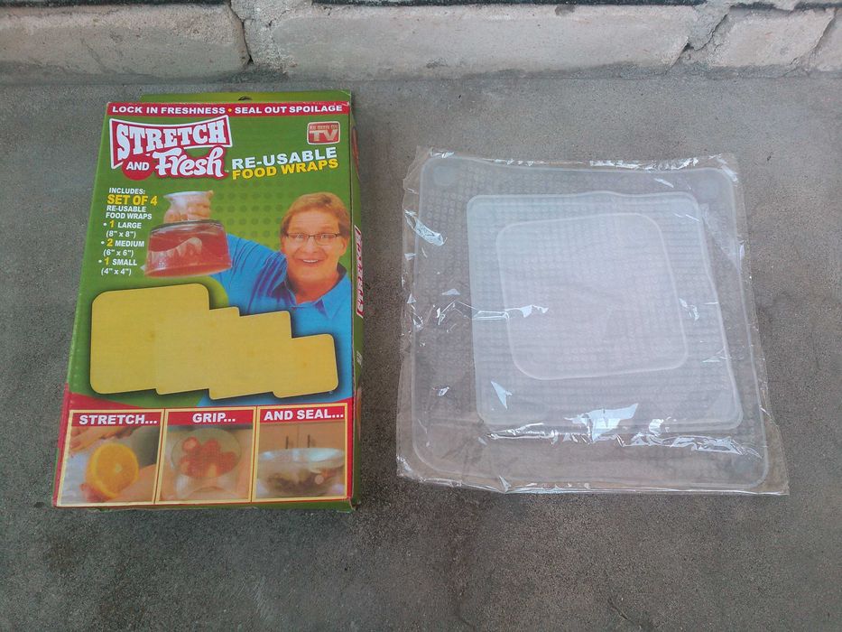 Набір покришок силіконових Stretch and Fresh (крышки-плёнки)