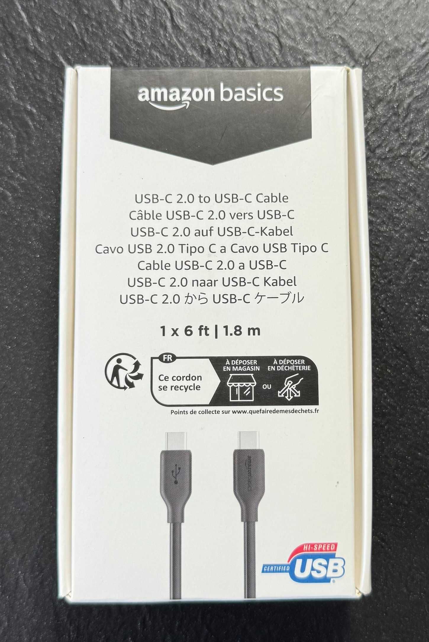 Kabel USB typ C - USB typ C Amazon 1,8 m