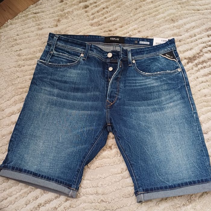 Krótkie jeansy Replay rozmiar 33, nowe