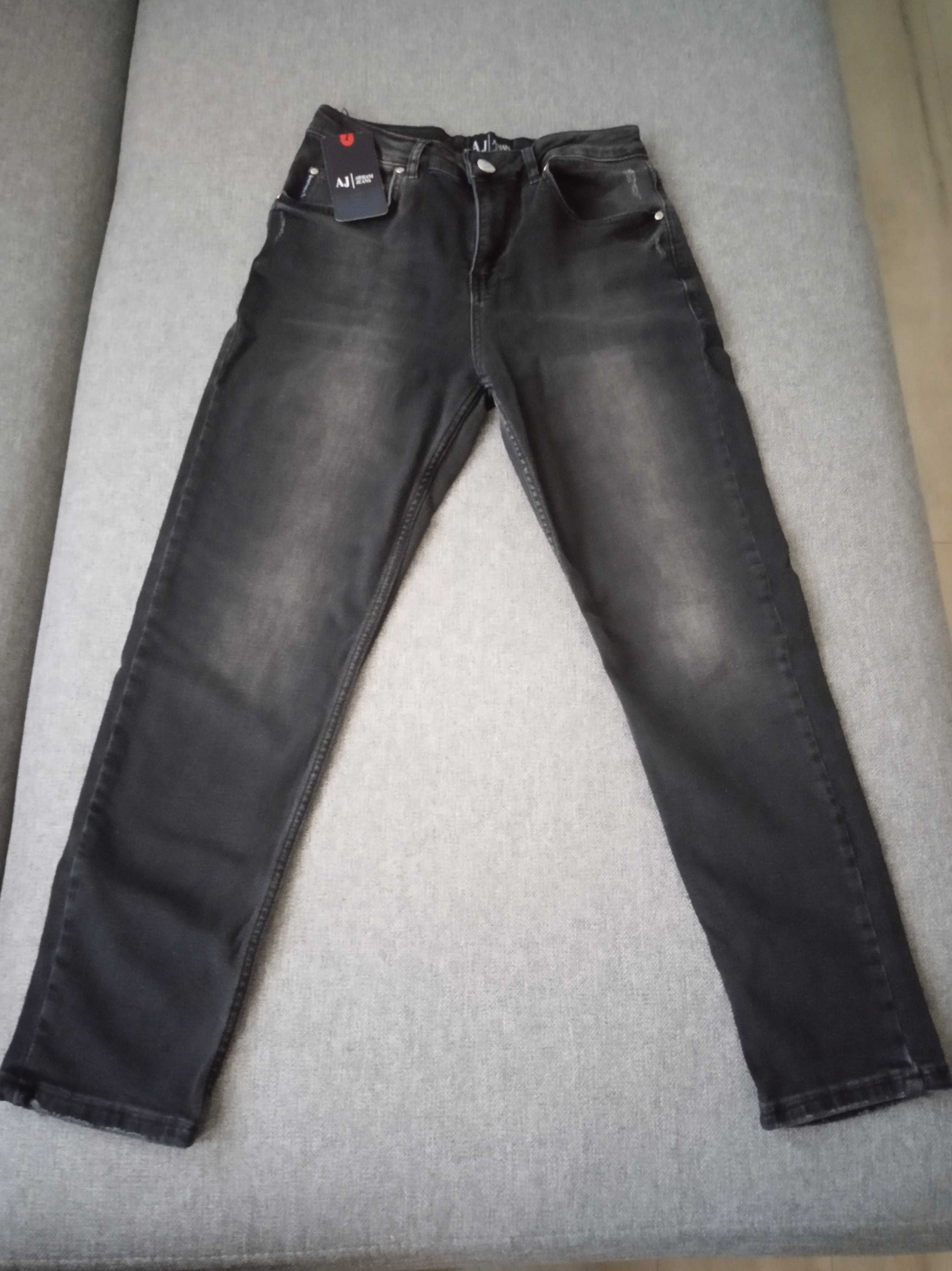 OKAZJA Armani Exchange NOWE spodnie jeans rozm. 28