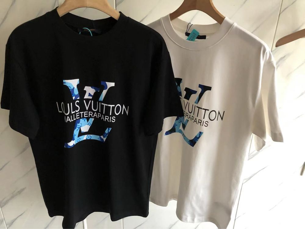 Koszulka Louis Vuitton LV Czarna/Biała
