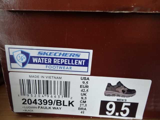 Buty SKECHERS LUGWIN FAULK WAY roz 42,5 WATERPROOF Półbuty Turystyczne
