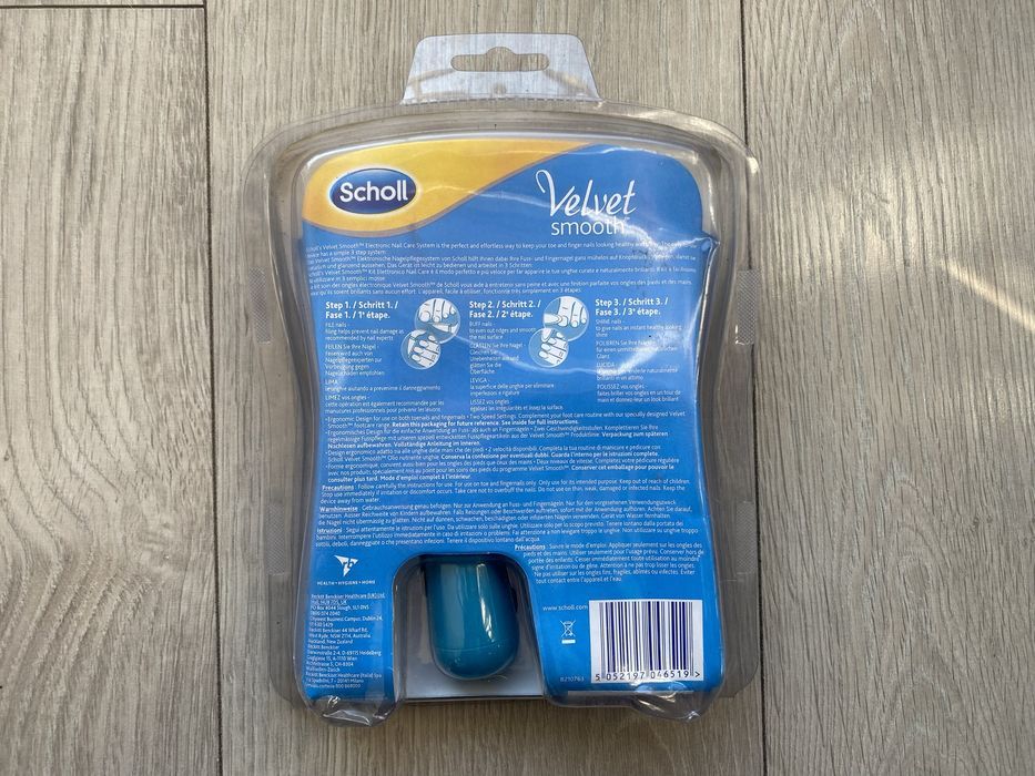 Nowy Elektryczny Pilnik do paznokci Scholl Velvet Smooth Okazja