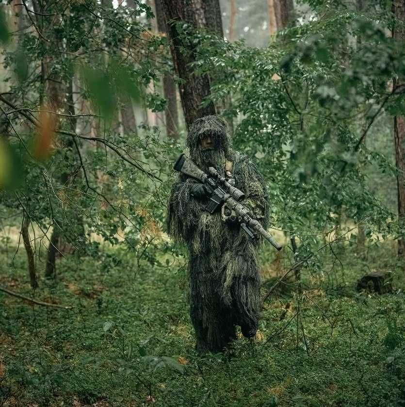 Армійський Маскувальний костюм Кікімора Олива, Тактичний Маскхалат ЗСУ