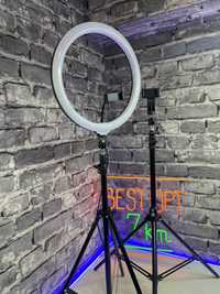 30 см кольцевая LED светодиодная селфи лампа + штатив 2 метра  подарок
