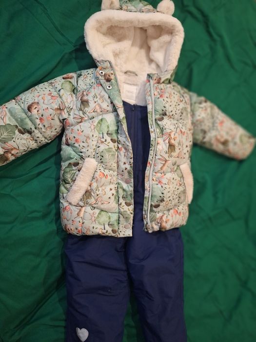 Зимовий теплезний роздільний комбінезон куртка