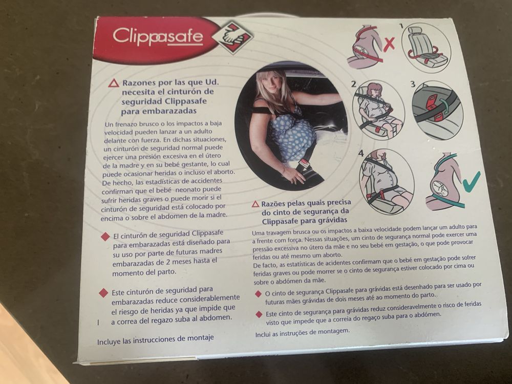 Cinto de segurança para grávida