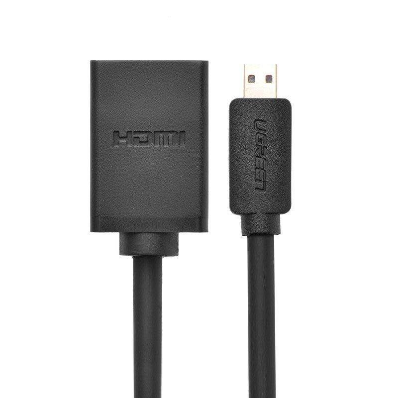 Kabel przewód przejściówka HDMI - micro HDMI 20cm czarny