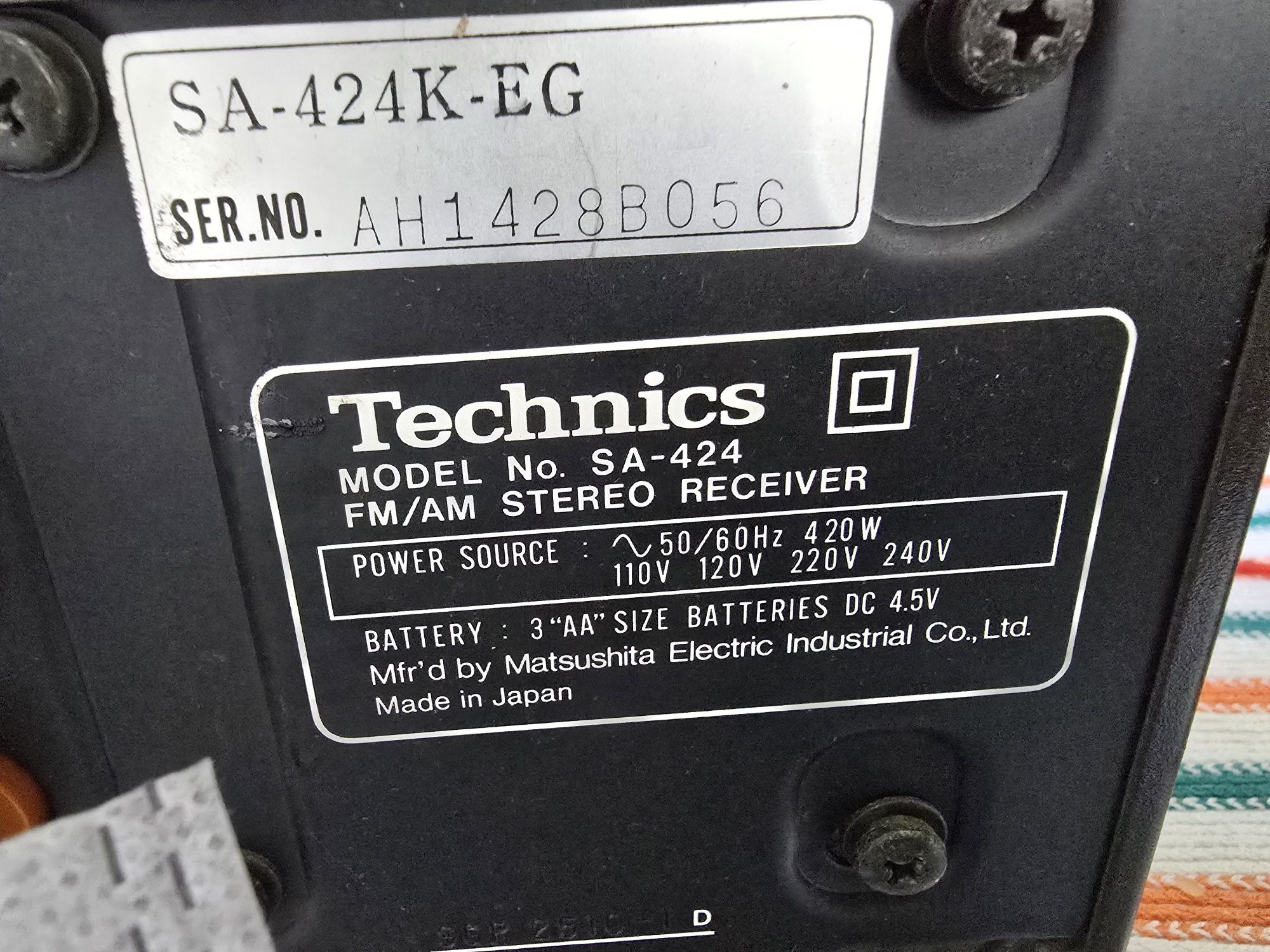 Amplituner technics SA-424