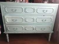 Comoda vintage verde agua