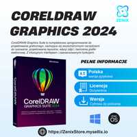 CorelDRAW Graphics Suite 2024 | Lic. Dożywotnia | +Dodatki | Windows |