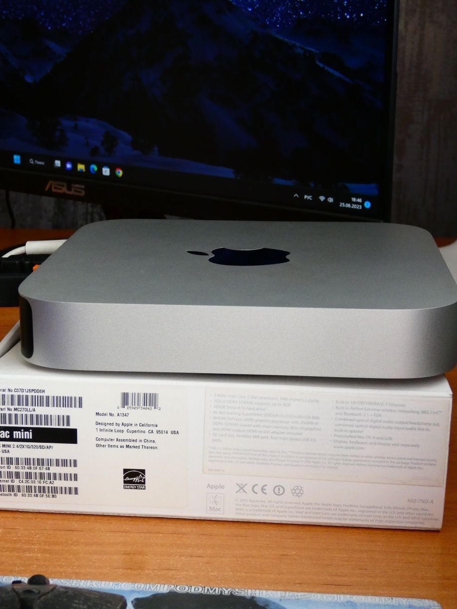 Apple Mac Mini 2010 Intel Core 2 Duo  4GB  320GB