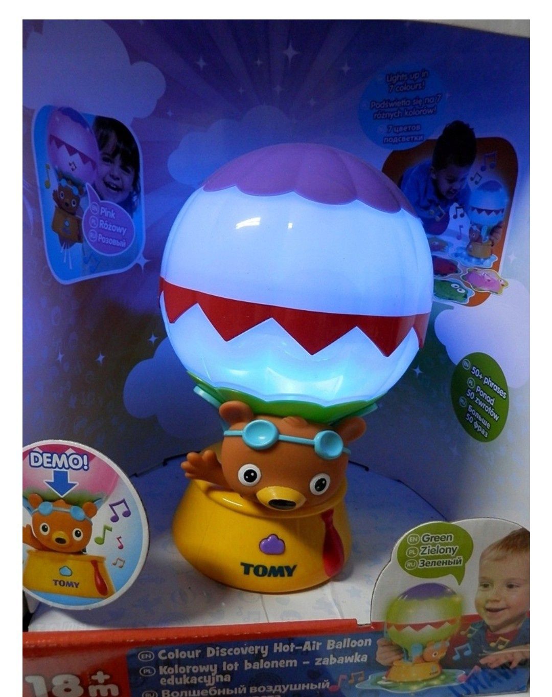 TOMY edukacyjny balonik uczy kolorów