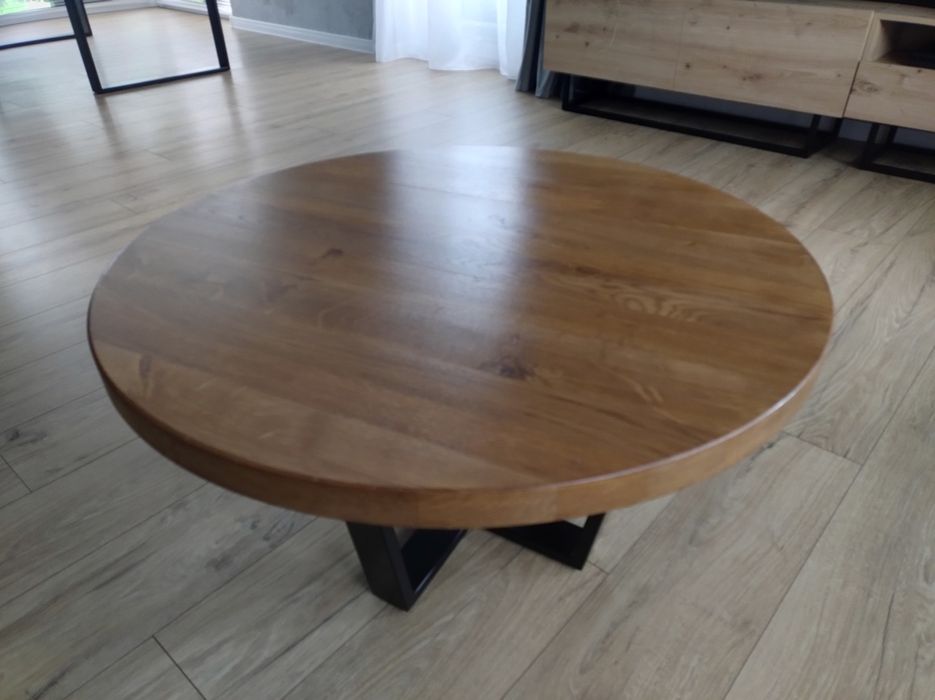 Stolik kawowy dębowy 80cm