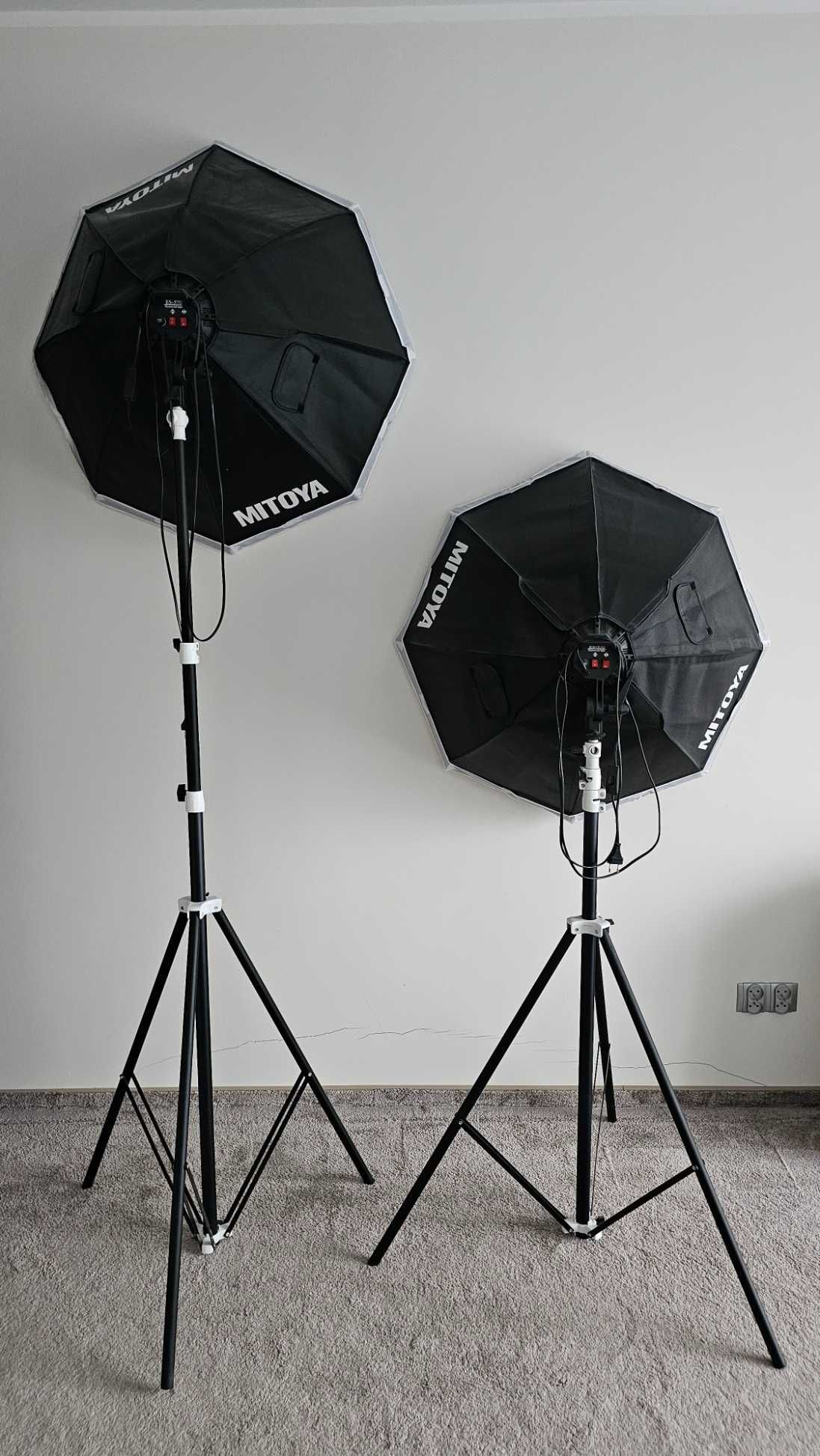 Softbox Simple 5 80, Zarówka 85WM, Statyw Panda MTY-3203FP