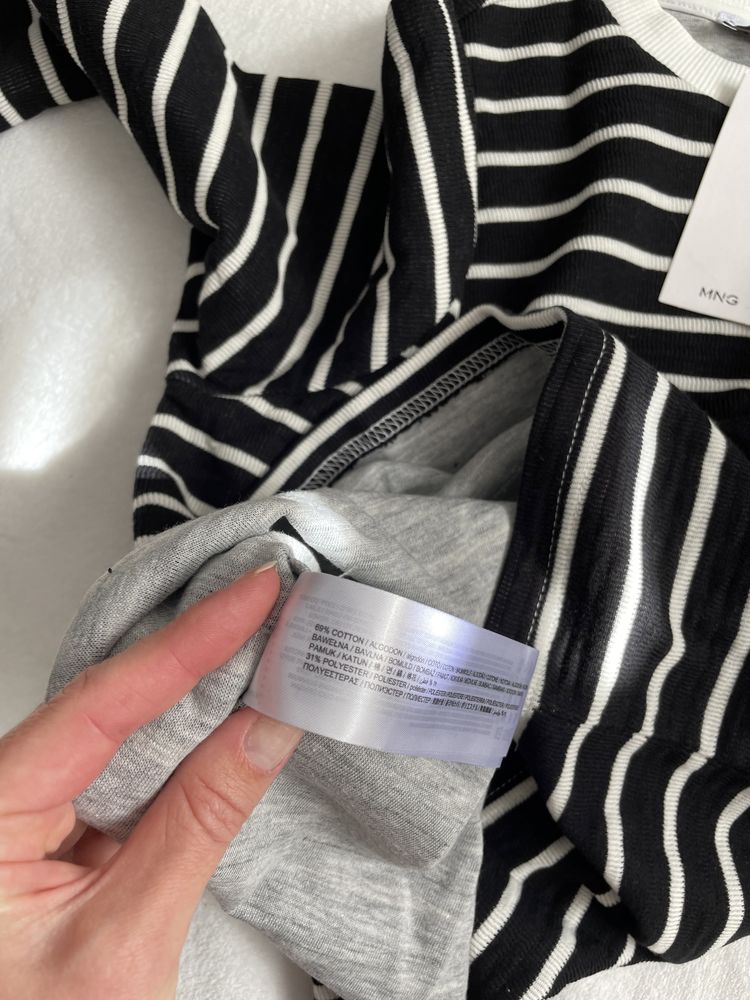 Трендова кофта лонгслів в полоску  від mango