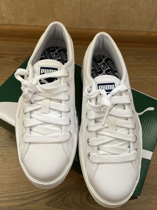 Белые женские кеды Puma