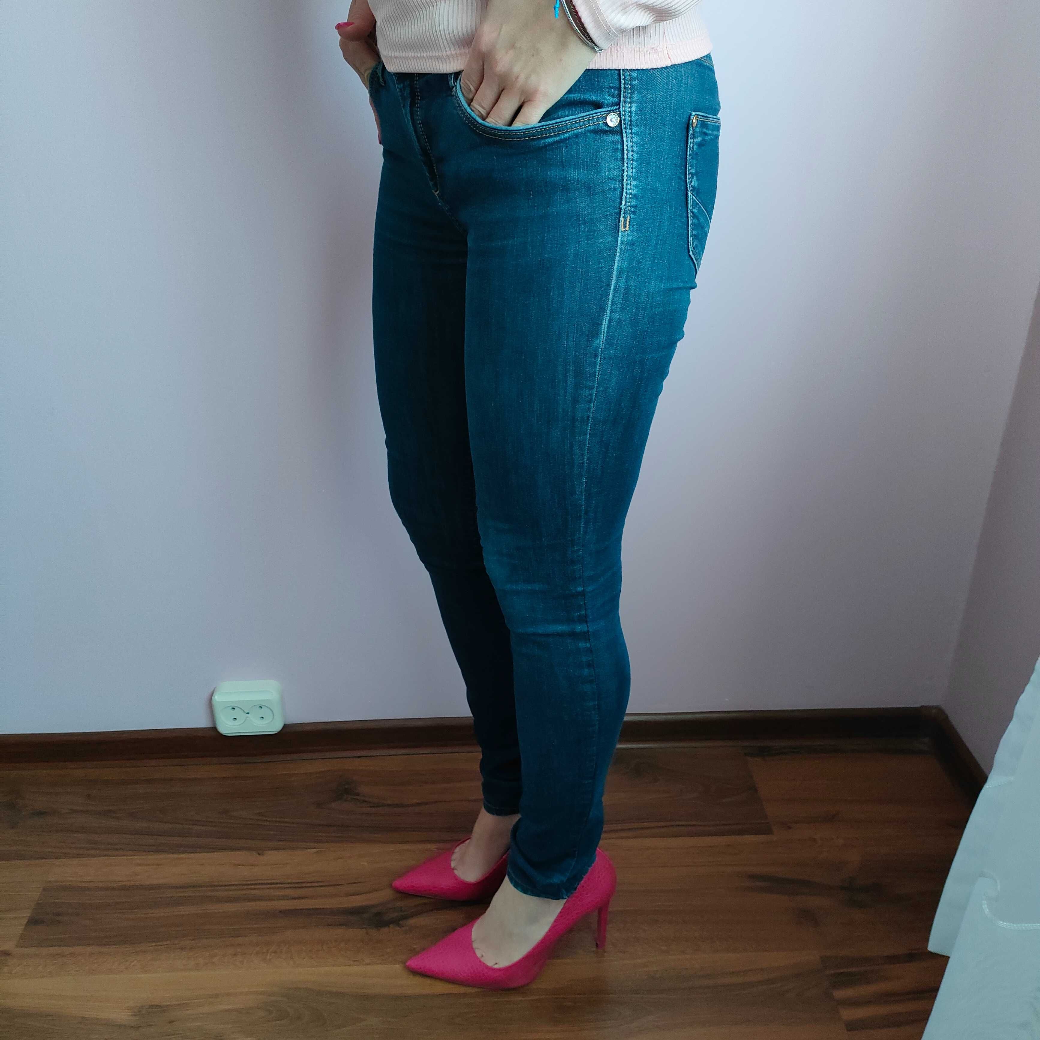 Spodnie jeansy rurki, rozmiar 38