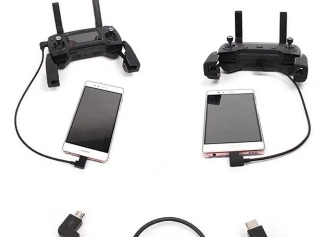 Кабель(Оригінал) microUSB to/ Type-C 9.3 см для пульта DJI