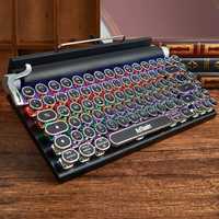 Teclado de máquina de escrever retrô RedThunder RT84 [versão 2023], QW
