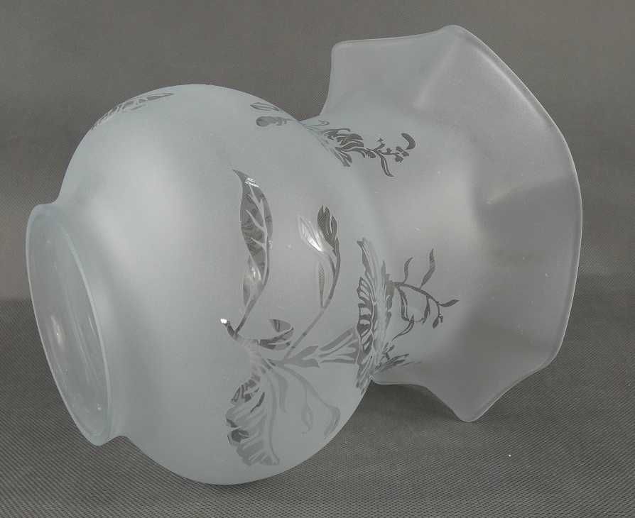 Biały TULIPAN klosz LAMPA NAFTOWA 9,8 cm secesja