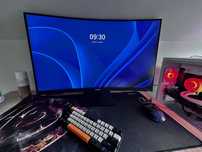 Komputer gamingowy + monitor + peryferia (zestaw gotowy do gry)