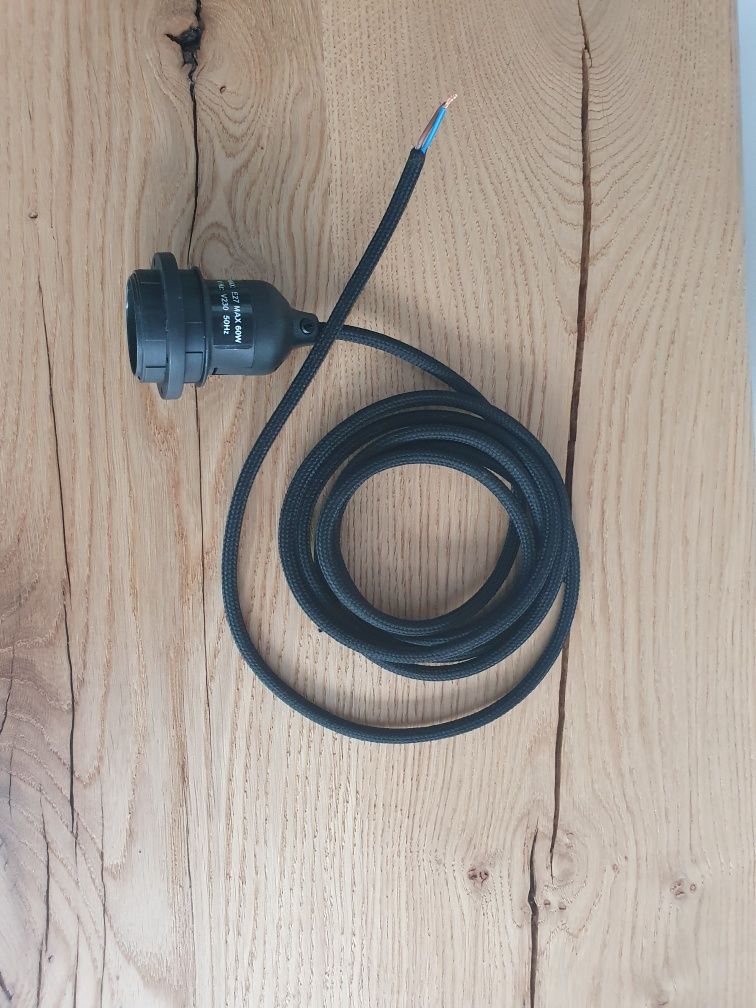 Przewód do lampy w oplocie wełnianym zwis loft 2,5m