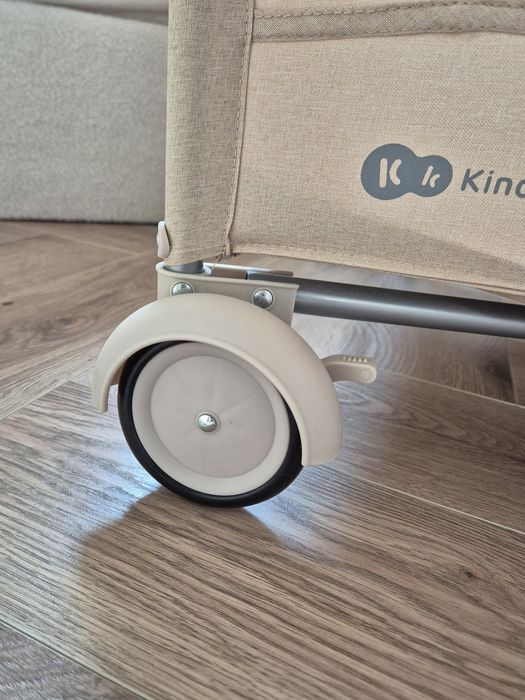 Łóżeczko turystyczne kinderkraft Joy 2 beżowe  kropeczki stan idealny