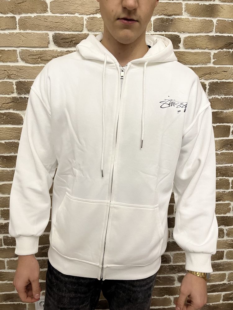 Худи stussy zip hoodie