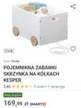 Pojemnik z kółkami  na zabawki