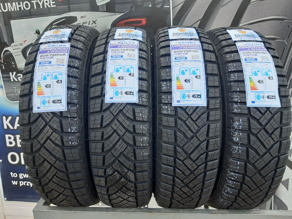 4x Opona Wielosezonowa 205/75 R16C 113R Sailun Commercio 4s