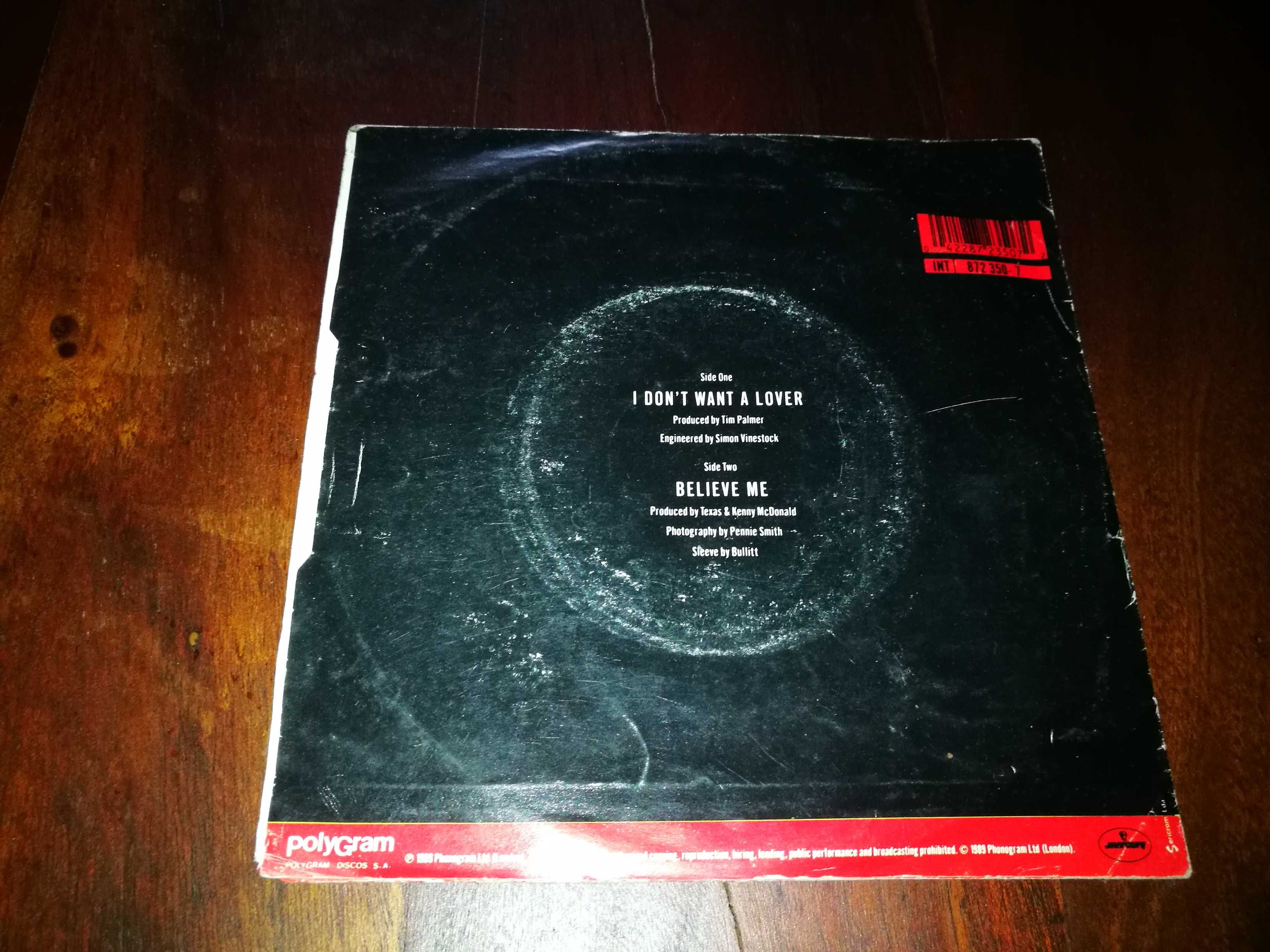 TEXAS - I Dont Want a Lover  SINGLE