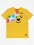 80-86 George miś żółta bawełniana koszulka tshirt z krótkim rękaw UK
