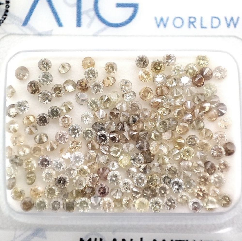 185 pcs Diamantes - 2.00 ct - Redondo - Mix Colors - VS2 - 13
