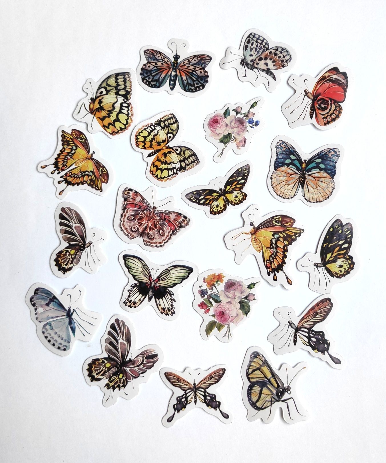 Набір наліпок метеликів наклейки для скрапбукінгу метелики декоративні