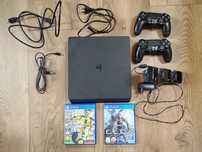 PS4 Slim 500GB + PAD + 2 Gry