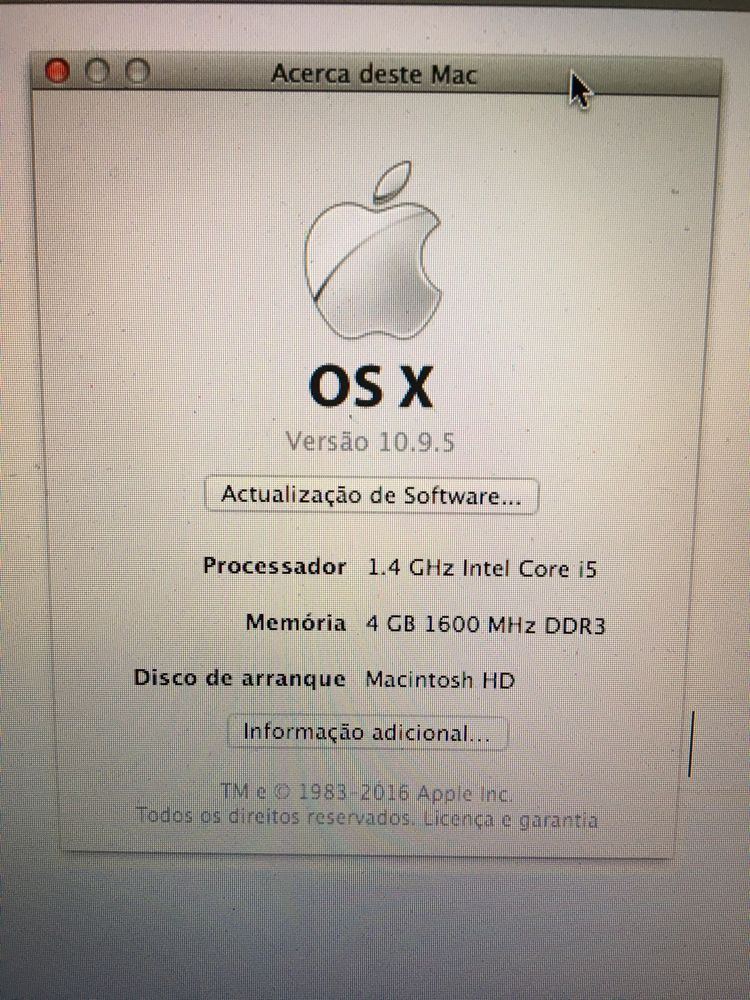 MacBook Air 11 de 2014