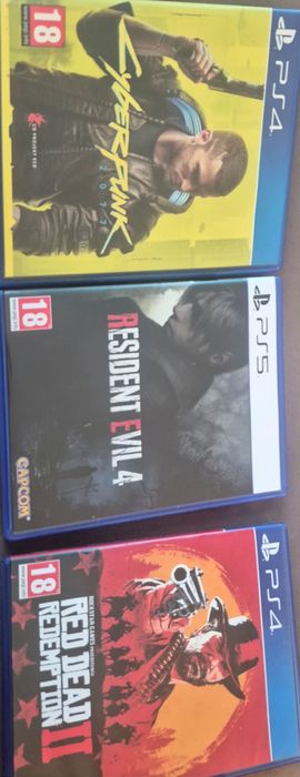 Resident evil 4,Red Dead 2,Cyberpunk 2077