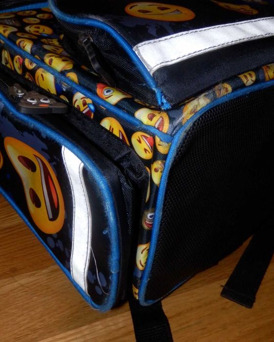 Plecak tornister szkoły chłopca emoji emotki emotikonki kl.1-3 szkolny