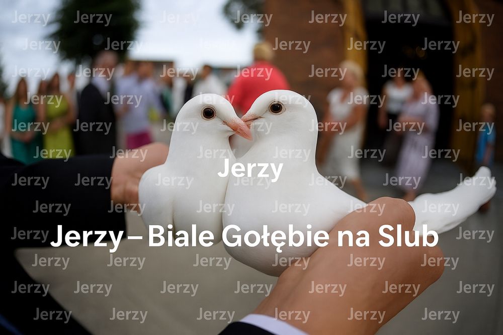 Białe gołębie uroczystości