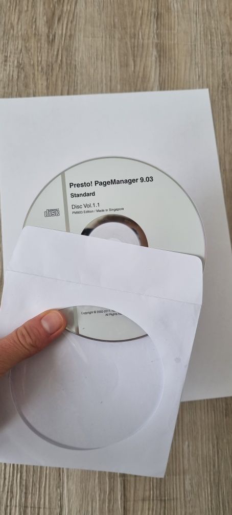 Oprogramowanie Presto! PageManager 9.03 Standard Płyta na Macintosh