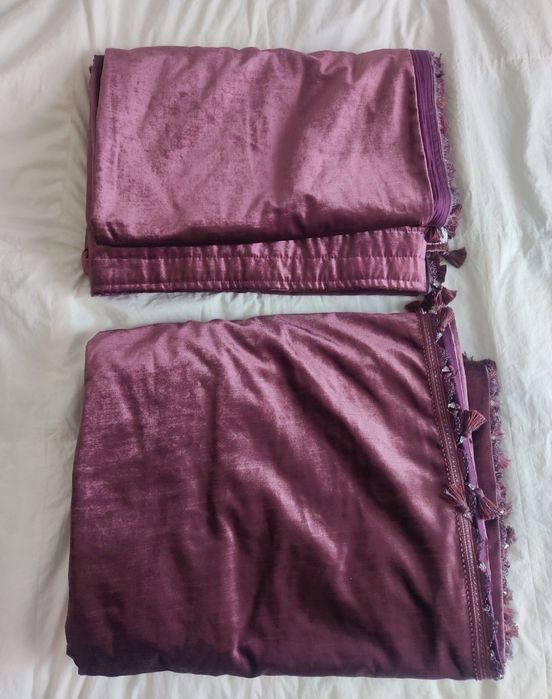 Дизайнерские велюровые шторы, ткань Jab