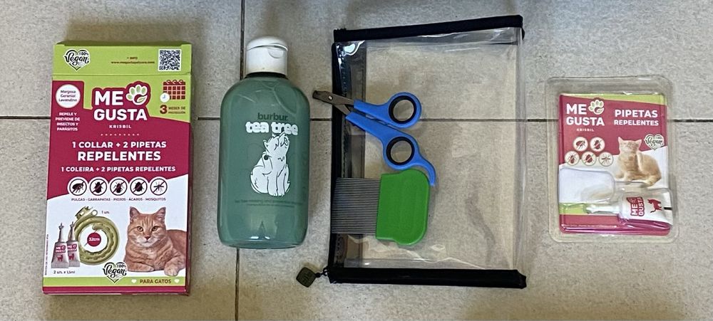 Champo, Caixa, tesoura para Gatos utensilios