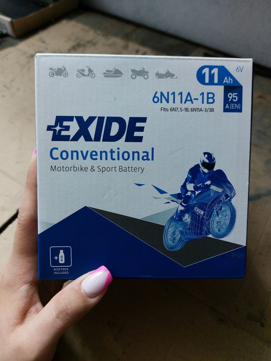 Akumulator EXIDE 6N11A-1B 6V 11AH 95A