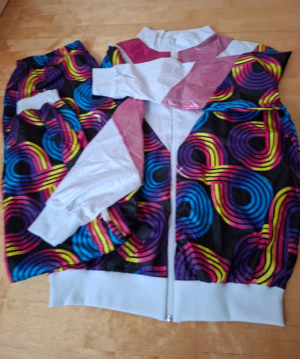 Strój karnawalowy, dres meski lata 80