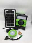 Вентилятор с аккумуляторным фонарем Solar PowerBank зарядка от солнечн