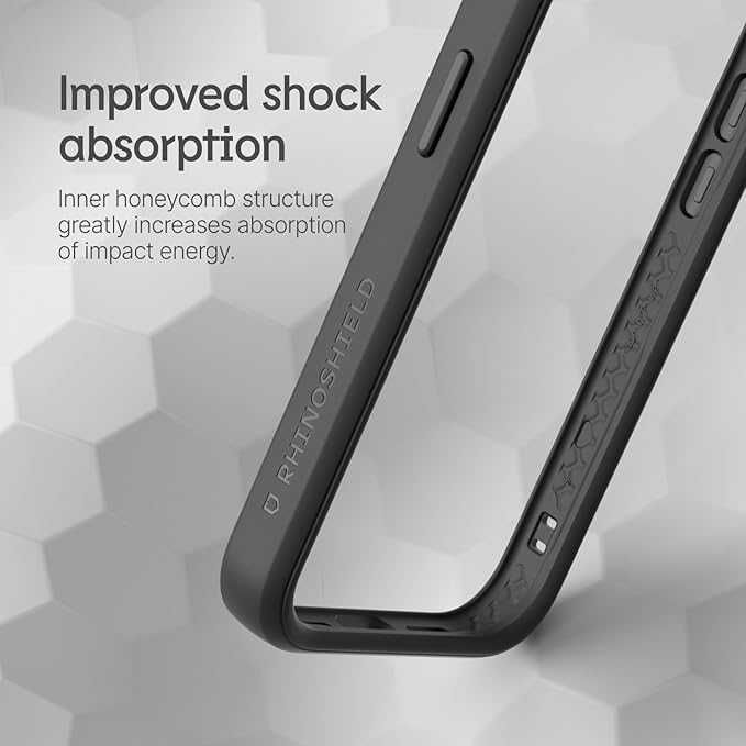 Etui typu bumper kompatybilne z iPhone 15 Pro szare