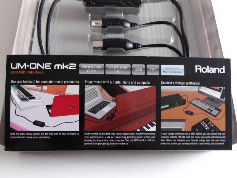 Interfejs kabel USB Midi ROLAND UM-ONE MK2